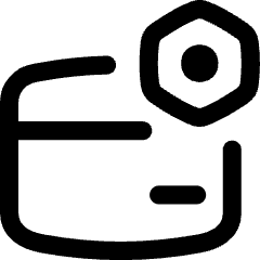 Credit Card Gear Settings Nut Icon from Flex Line Set