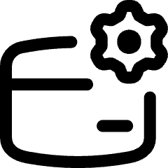 Credit Card Gear Settings Icon from Flex Line Set