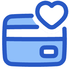 Credit Card Heart Favorite Icon from Plump Duo Set