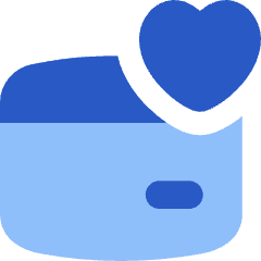 Credit Card Heart Favorite Icon from Flex Flat Set