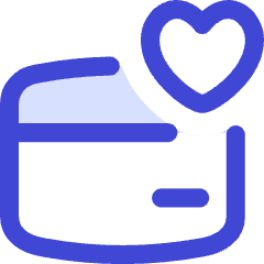 Credit Card Heart Favorite Icon from Flex Duo Set