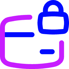 Credit Card Lock Icon from Flex Neon Set