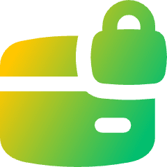 Credit Card Lock Icon from Flex Gradient Set