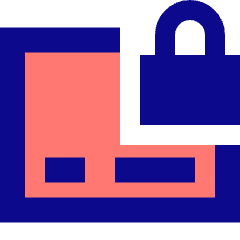 Credit Card Lock Icon from Sharp Pop Set
