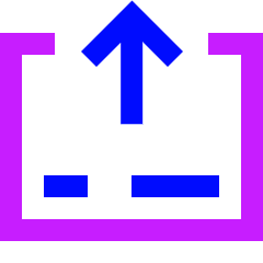 Credit Card Payment Icon from Sharp Neon Set
