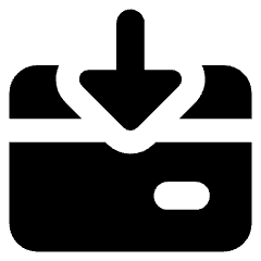 Credit Card Receive Icon from Core Solid Set
