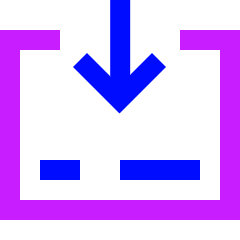 Credit Card Receive Icon from Sharp Neon Set