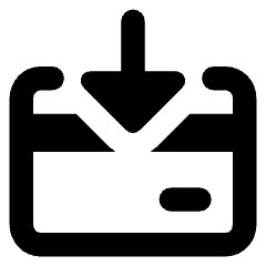 Credit Card Receive Icon from Core Remix Set