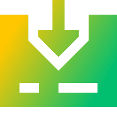Credit Card Receive Icon from Sharp Gradient Set