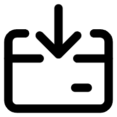 Credit Card Receive Icon from Core Line Set