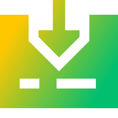 Credit Card Receive Icon from Sharp Gradient Set