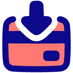 Credit Card Receive Icon from Plump Pop Set