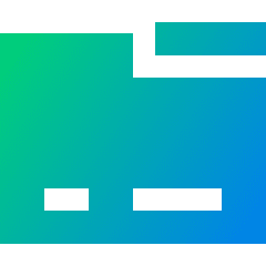 Credit Card Remove Icon from Sharp Gradient Set