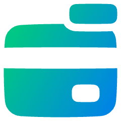 Credit Card Remove Icon from Plump Gradient Set