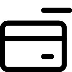 Credit Card Remove Icon from Core Line Set
