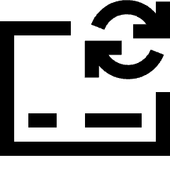 Credit Card Sync Icon from Sharp Line Set