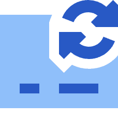 Credit Card Sync Icon from Sharp Flat Set