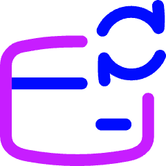 Credit Card Sync Icon from Flex Neon Set