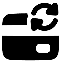 Credit Card Sync Icon from Plump Solid Set