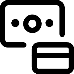 Payment Methods Options Icon from Core Line Set