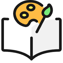 Audio Book Art Icon from Ultimate Colors Set