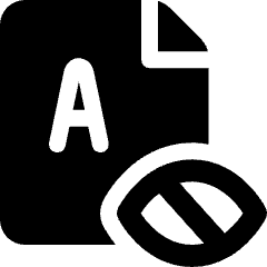 Audio Book Blind Exam A Icon from Ultimate Bold Set