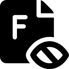 Audio Book Blind Exam F Icon from Ultimate Bold Set