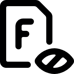 Audio Book Blind Exam F Icon from Ultimate Bold Set