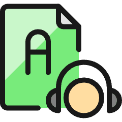 Audio Book Exam A Icon from Ultimate Colors Set