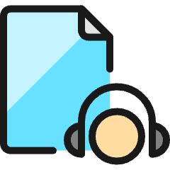 Audio Book File Icon from Ultimate Colors Set