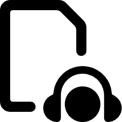 Audio Book File Icon from Ultimate Bold Set