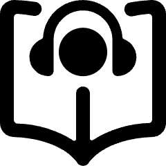 Audio Book Headphones Head Icon from Ultimate Bold Set