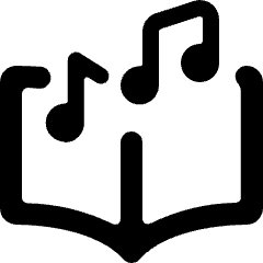 Audio Book Music Icon from Ultimate Bold Set