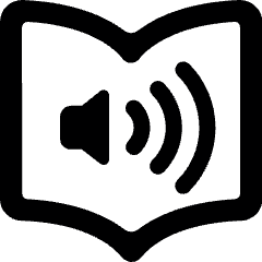 Audio Book Volume High Icon from Ultimate Bold Set