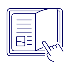 Reading E Book 1 Illustration from UX Line Set