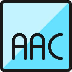 Audio Document Aac 1 Icon from Ultimate Colors Set