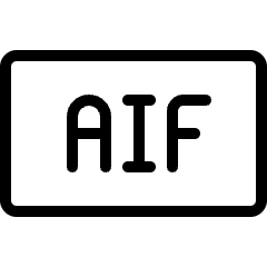 Audio Document Aif Icon from Ultimate Light Set