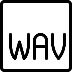 Audio Document Wav 1 Icon from Ultimate Light Set