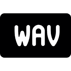 Audio Document Wav Icon from Ultimate Bold Set