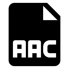 Audio File Aac Icon from Nova Solid Set