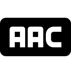 Audio File Aac 1 Icon from Nova Solid Set