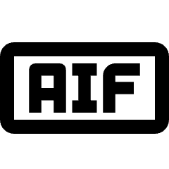 Audio File Aif 1 Icon from Nova Line Set