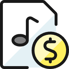 Audio File Cash Icon from Ultimate Colors Set