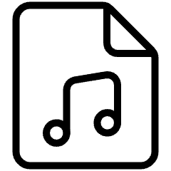 Audio File Icon from Ultimate Light Set