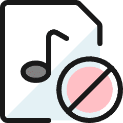 Audio File Disable Icon from Ultimate Colors Set