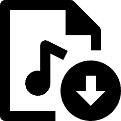 Audio File Download Icon from Nova Line Set