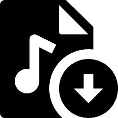 Audio File Download Icon from Nova Solid Set