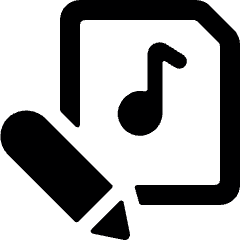 Audio File Edit Icon from Ultimate Bold Set