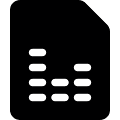 Audio File Equalizer Icon from Ultimate Bold Set