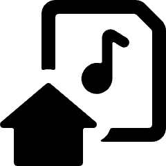 Audio File Home Icon from Ultimate Bold Set